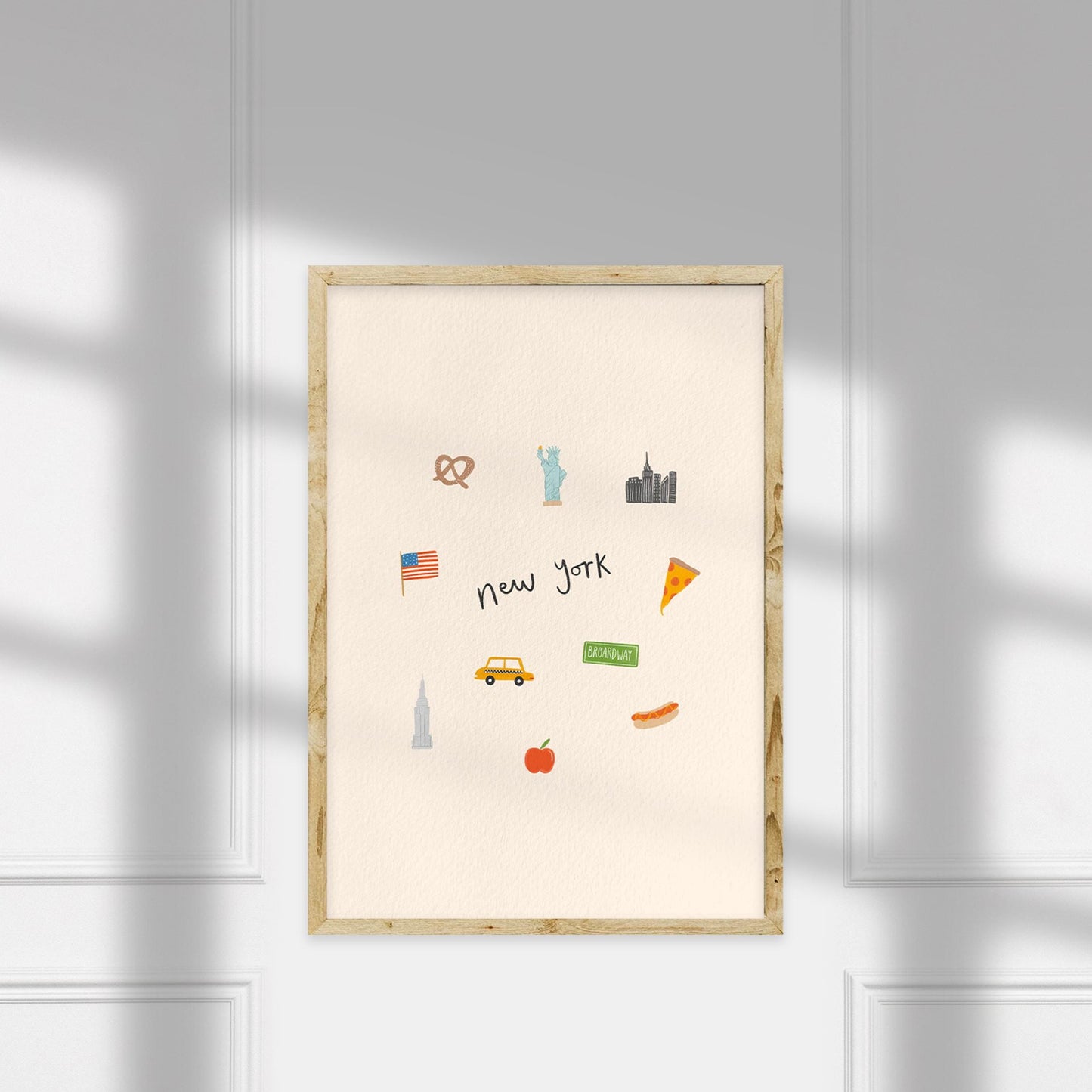 New York Icons Print Digital Download
