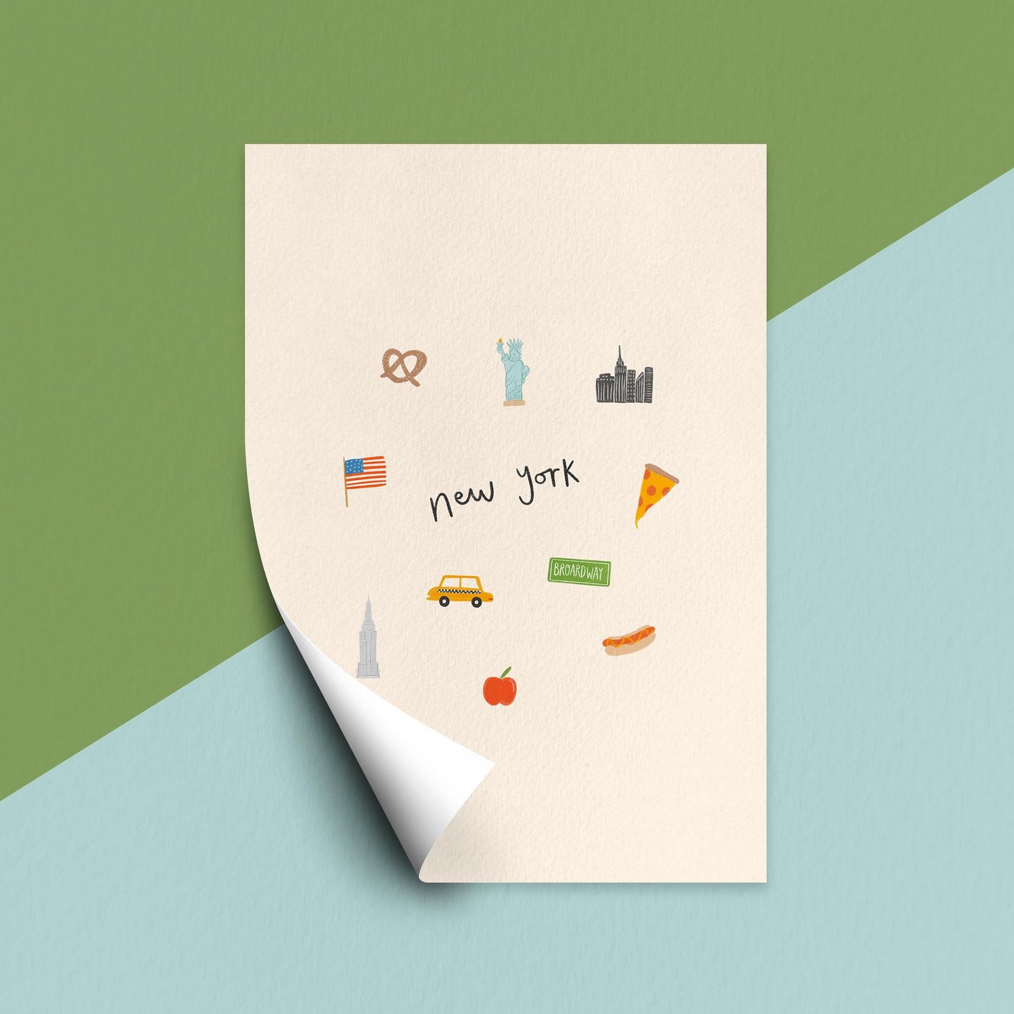 New York Icons Print Digital Download