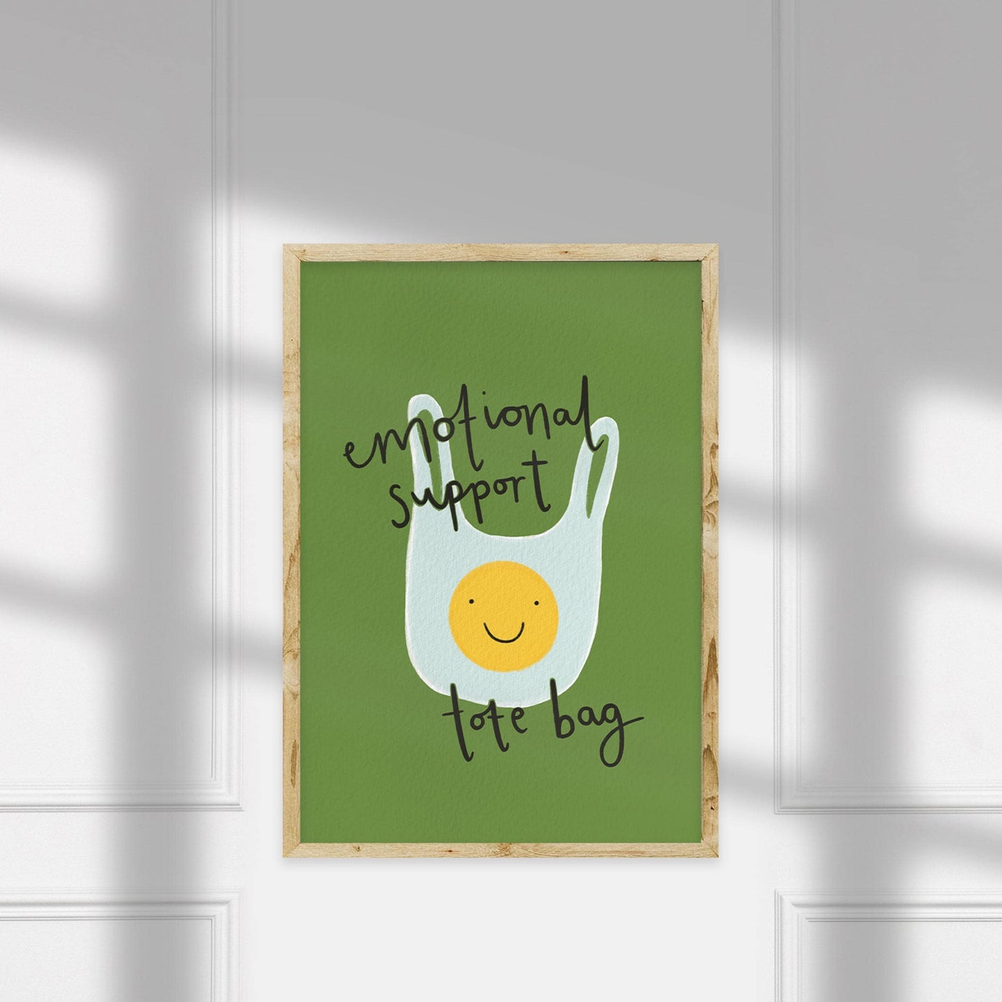 Emotional Support Tote Bag Print Digital Download