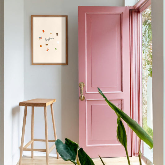 Boston Icons Print Digital Download