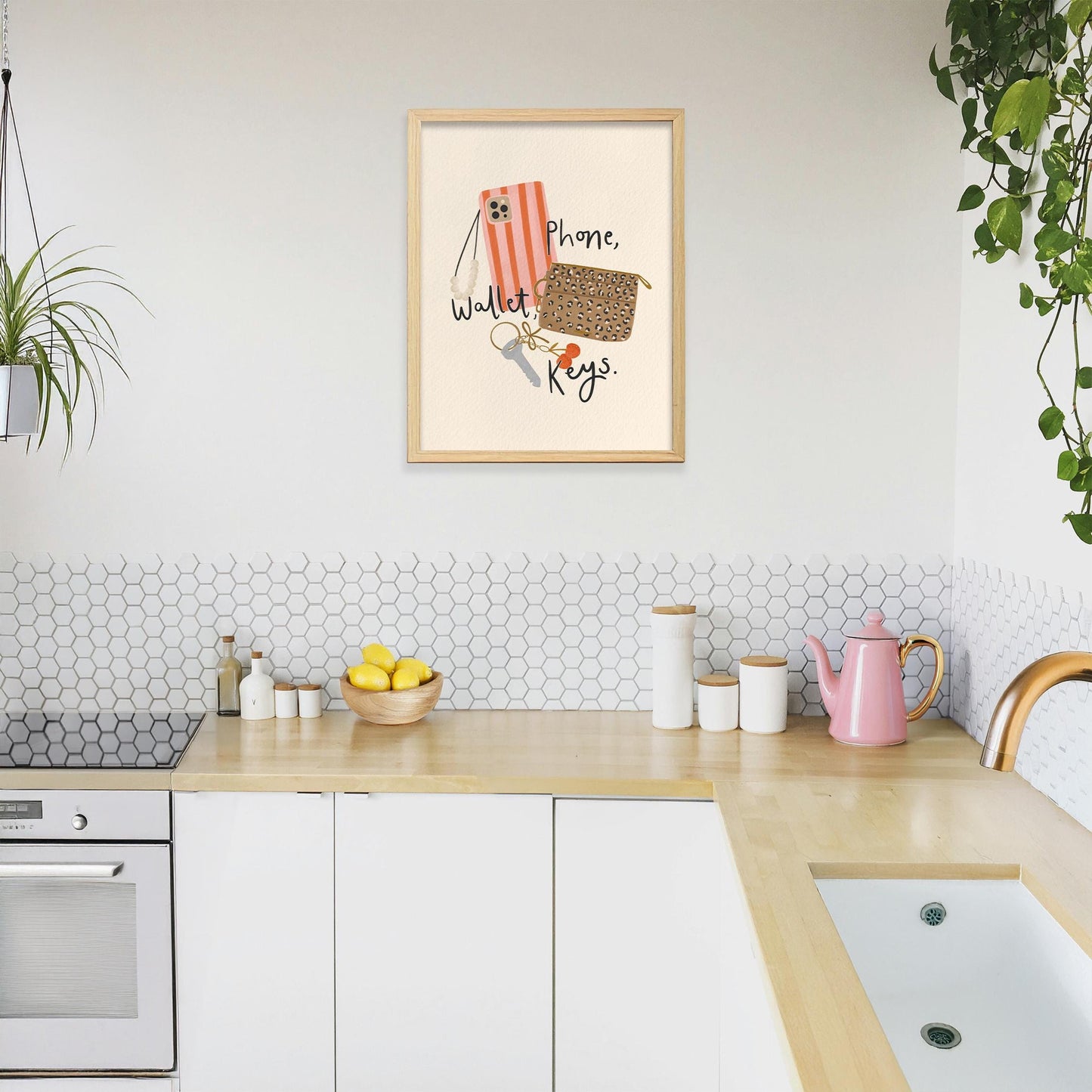 Phone Wallet Keys Print Digital Download