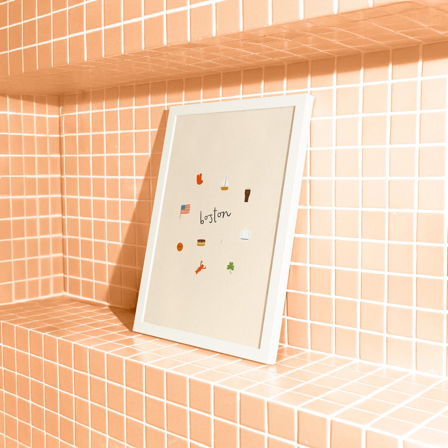 Boston Icons Print Digital Download