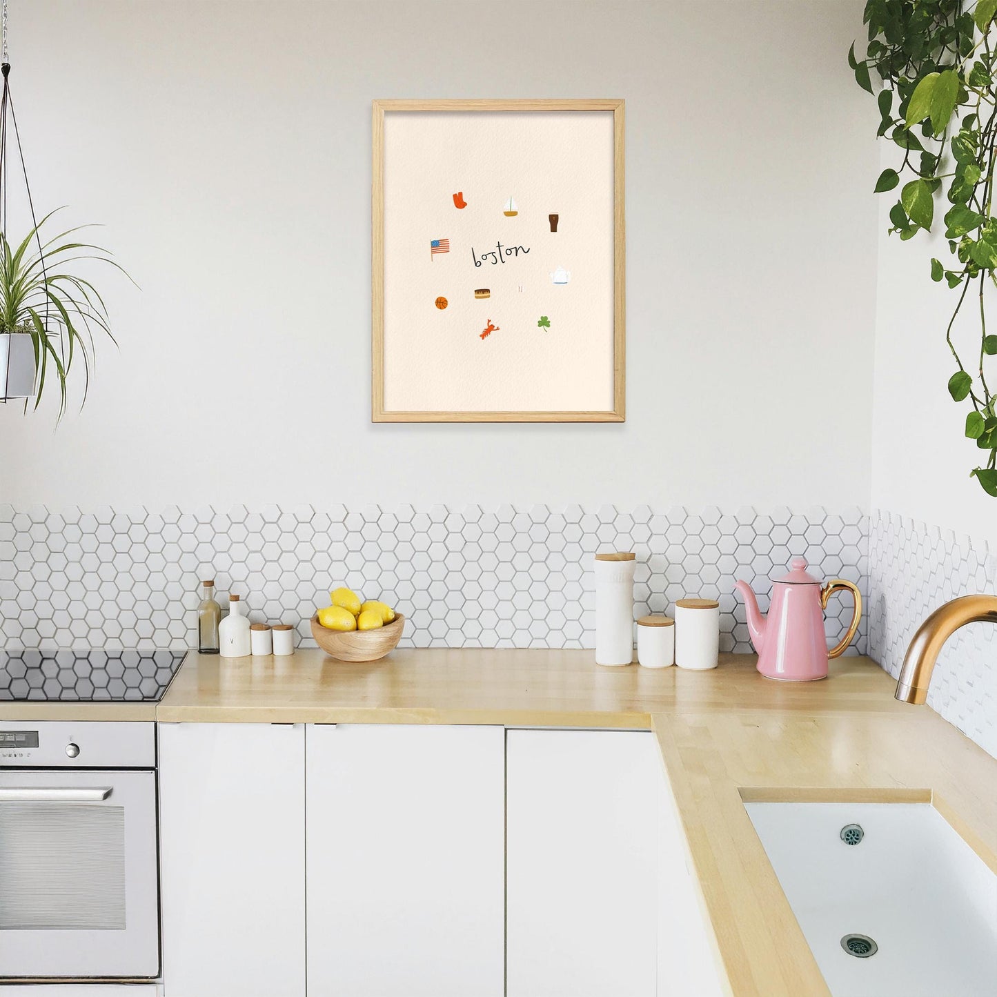 Boston Icons Print Digital Download