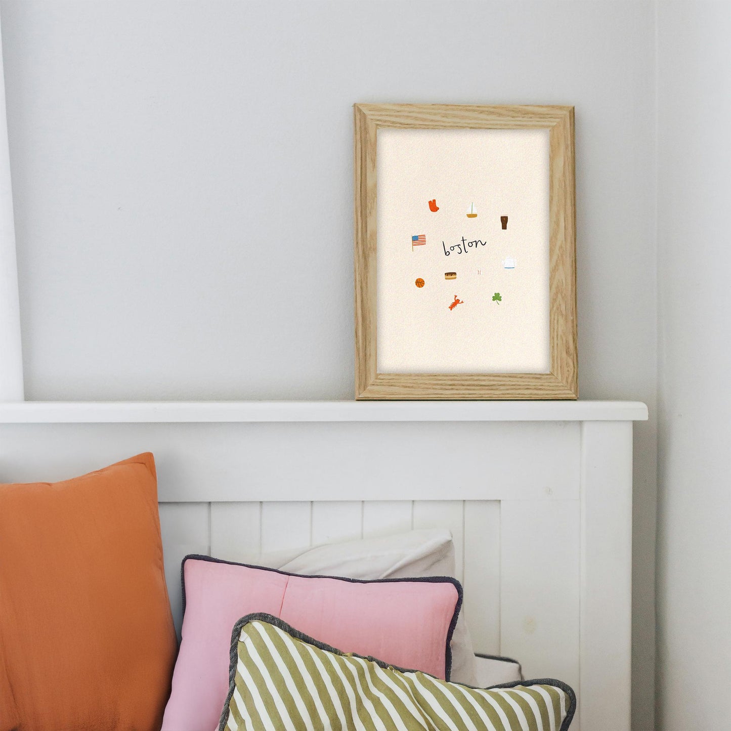 Boston Icons Print Digital Download