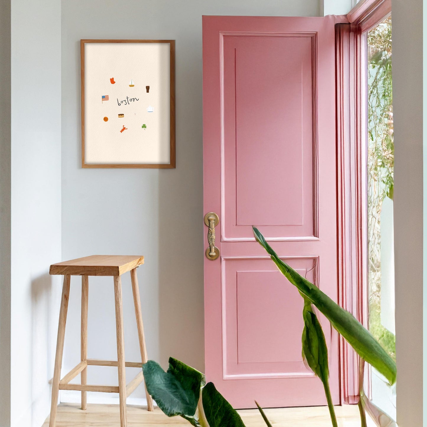 Boston Icons Print Digital Download